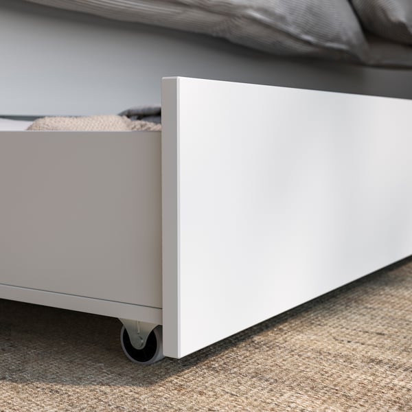 GULLABERG Caixa llit, joc de 2, blanc, 200 cm