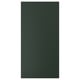 Porta rectangularde de color verd fosc, disseny modern, superfície llisa.