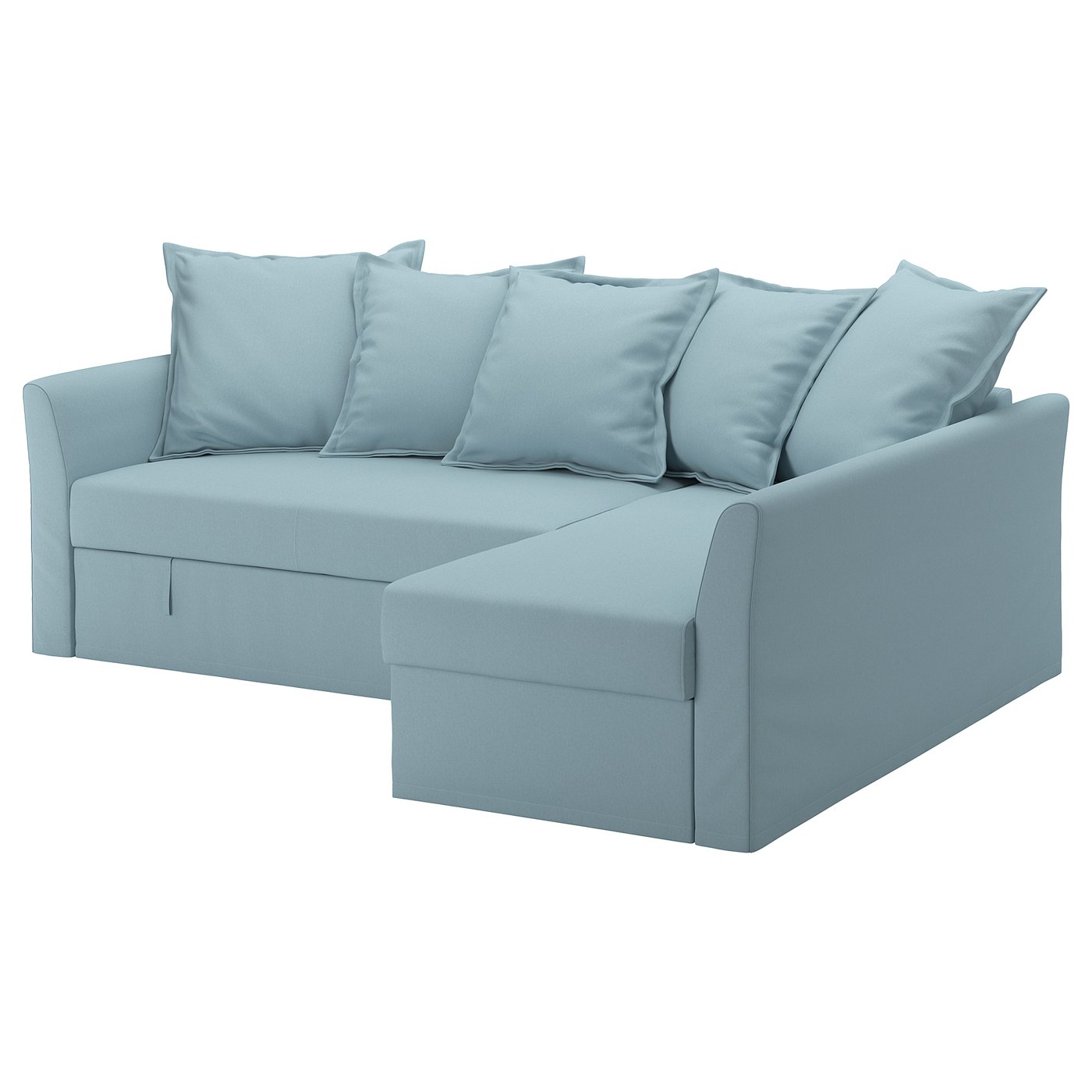 HOLMSUND Sofà llit cantoner - Orrsta blau clar - IKEA