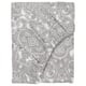 JÄTTEVALLMO Llençol ajustable, blanc/gris, 160x200 cm