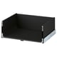Calaix de cuina negre KNIVSHULT, elegant i modern, corredors metàl·lics resistents, acabat llis, totalment extensible, disseny uniforme fosc.