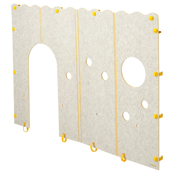 KURA Accessori per al llit, groc/gris