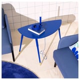 LÖVBACKEN Taula auxiliar, blau, 77x39 cm