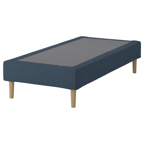 LYNGÖR Base de matalàs de molles, incl. pota/Kilanda blau fosc, 90x200 cm