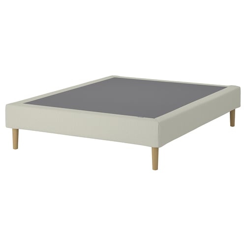 LYNGÖR Base de matalàs de molles, incl. pota/Knisa beix clar, 180x200 cm