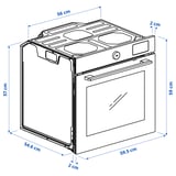 Il·lustració amb mesures del producte: MÅGEBO.