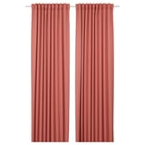 Parell de cortines MAJGULL rosa penjants, 100% polièster reciclat.