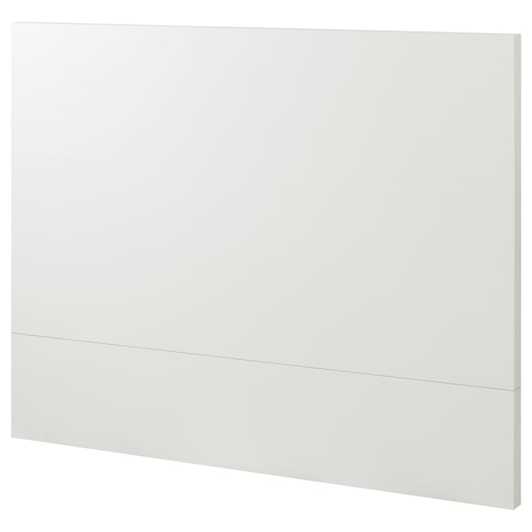 Capçal blanc MALM, elegant i rectangular, fabricat en taulers de partícules i fibres amb un acabat llis i estampat.