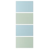 MEHAMN: panells blau-verd clar; Disseny pastel de dos tons, rectangular, pla.