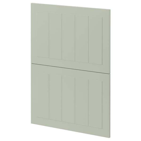 Panells d'armari de cuina verd METOD, forma rectangular, superfície llisa.