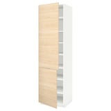 Moble de cuina METOD, blanc amb portes de freixe.