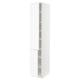 Un armari alt METOD blanc amb prestatges regulables. Disseny elegant i minimalista adequat per a cuines modernes.