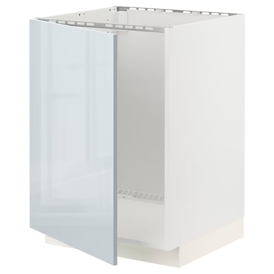 Ikea METOD armari blanc brillant, modern, quadrat, amb frontisses a pressió.