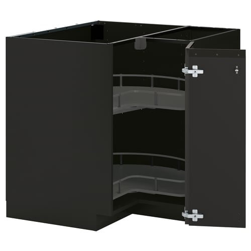 METOD Ab rac cist gir, negre-gris/Upplöv antracita mat, 88x88 cm