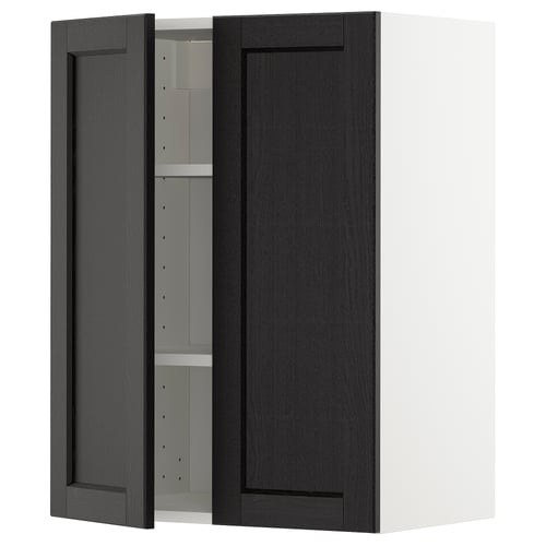 Armari de cuina modern de fusta gris fosc amb prestatge ajustable, opció de porta esquerra o dreta.
