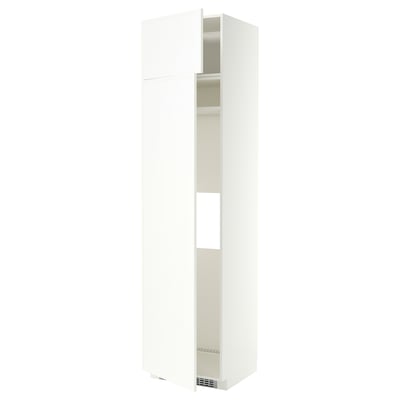 METOD Arm alt frigo/cong+2 clx, blanc/Aspudden blanc mat, 60x60x240 cm