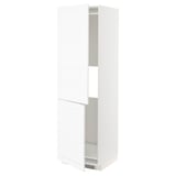 Armari de cuina METOD blanc. Alt, rectangular, de dues portes amb prestatges regulables. Disseny de gra elegant i subtil.