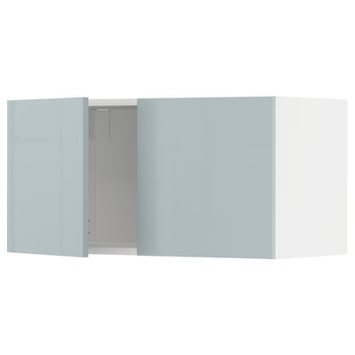 Moble de cuina modern METOD gris-blau amb acabat brillant, forma rectangular i disseny elegant.