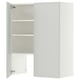 METOD Armari paret extractor+lleixa/porta, blanc/Aspudden gris clar, 80x100 cm