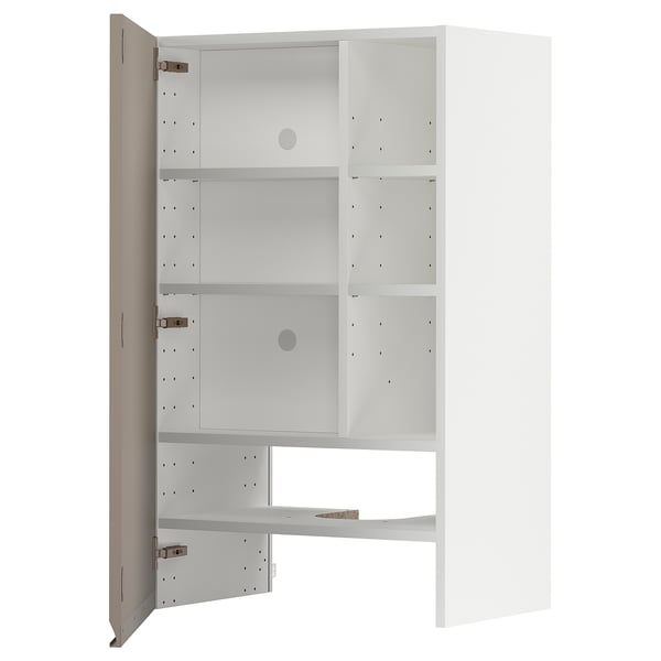 Moble de cuina METOD blanc, 3 prestatges regulables, disseny modern, sense tirador.