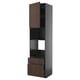 METOD / KNIVSHULT Aa forn/mic 1p/2c, negre-gris/Sinarp marró, 60x60x240 cm