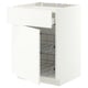 METOD / MAXIMERA Arm baix placa, 1cal/2cist reix, blanc/Aspudden blanc mat, 60x60 cm