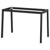 Estructura de taula MITTZON negra, disseny elegant i modern amb quatre potes i travesser, acabat acer i epoxi.