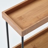 NÅLBLECKA Organitzador cuina, metall/bambú, 38x13x28 cm