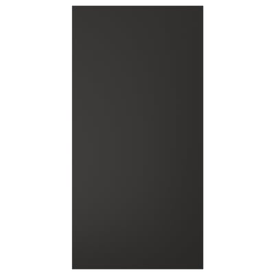 Panell d'armari negre NICKEBO, rectangular, disseny modern i elegant, acabat mat, materials reciclats.
