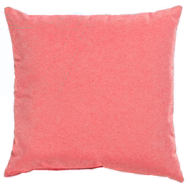 Coixí quadrat PARADISBUSKE, rosa corall, materials texturitzats, reciclats.