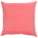 Coixí quadrat PARADISBUSKE, rosa corall, materials texturitzats, reciclats.