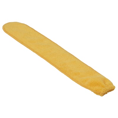 Funda de microfibra groga PEPPRIG, rectangular, textura suau, barreja de polièster reciclat, disseny ecològic.