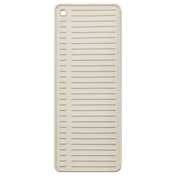 Estora d'assecat blanca RINNIG, elastòmer termoplàstic, rectangular, ranurada, eina de cuina.