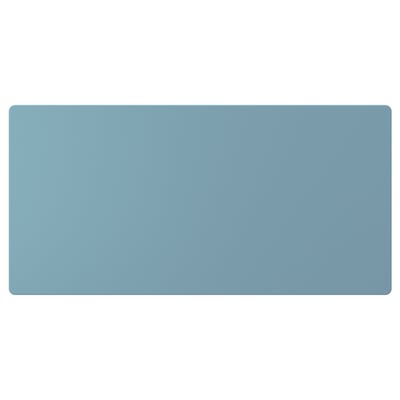 Frontal d'emmagatzematge rectangular blau, adequat per a calaixos konstruera. Fabricat en taulers de fibra amb pintura acrílica.