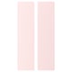 Dos panells rectangulars de color rosa clar, probablement portes d'emmagatzematge per a nens.