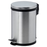 Contenidor de pedal SNÖRPA silver - residus cilíndrics de cuina/bany