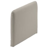 Funda SÖDERHAMN, blanc trencat, tela texturitzada, rectangular amb vores corbes, coixí de sofà.