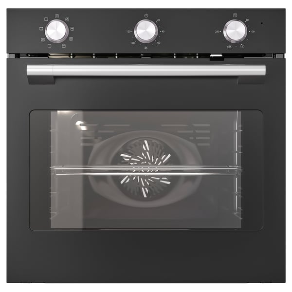 STENABY Forn de convecció, funció de rostir negre/IKEA 300