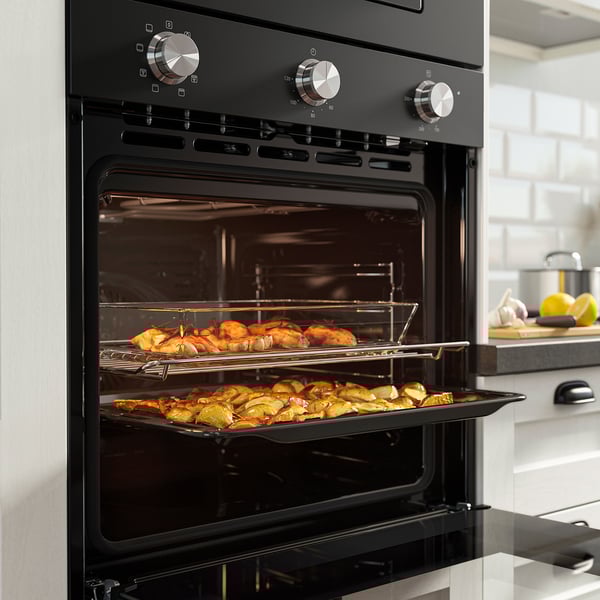 STENABY Forn de convecció, funció de rostir negre/IKEA 300