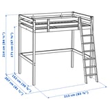 Il·lustració amb mesures del producte: STORÅ.