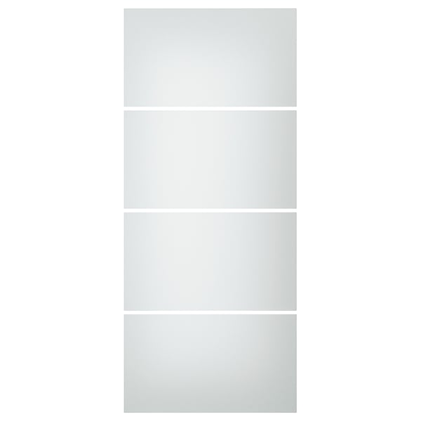 Panell de porta de vidre esmerilat SVARTIDAL, disseny modern, rectangular, blanc.