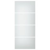 Panell de porta de vidre esmerilat SVARTIDAL, disseny modern, rectangular, blanc.