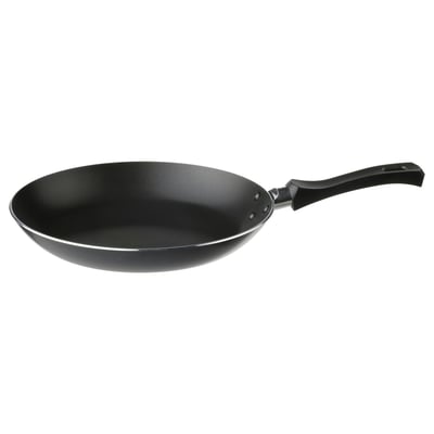 Paella TAGGHAJ negra, rodona, antiadherent, mànec metàl·lic, base d'alumini.