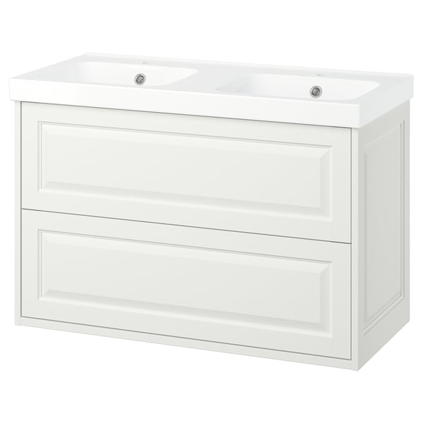 TÄNNFORSEN / ORRSJÖN Moble de lavabo amb calaixos/lavabo, blanc, 102x49x69 cm