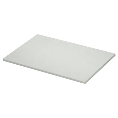 Taula rectangular blanca, superfície llisa. Disseny modern i senzill.