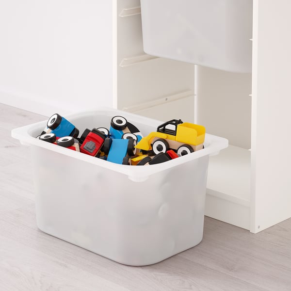 Contenidor de joguines amb cotxes, sistema TROFAST.