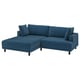 UPPÅKRA Sofà modular 3 places, amb chaise longue esquerra/Samsala blau fosc
