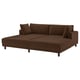 UPPÅKRA Sofà modular 3 places, amb chaise longue/Samsala marró fosc