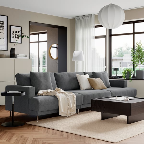 UPPÅKRA Sofà modular de 4,5 places, Johanneshov gris fosc