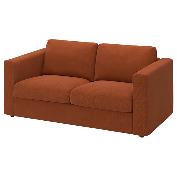 VIMLE Sofà 2 places, Mosshed vermell marronós